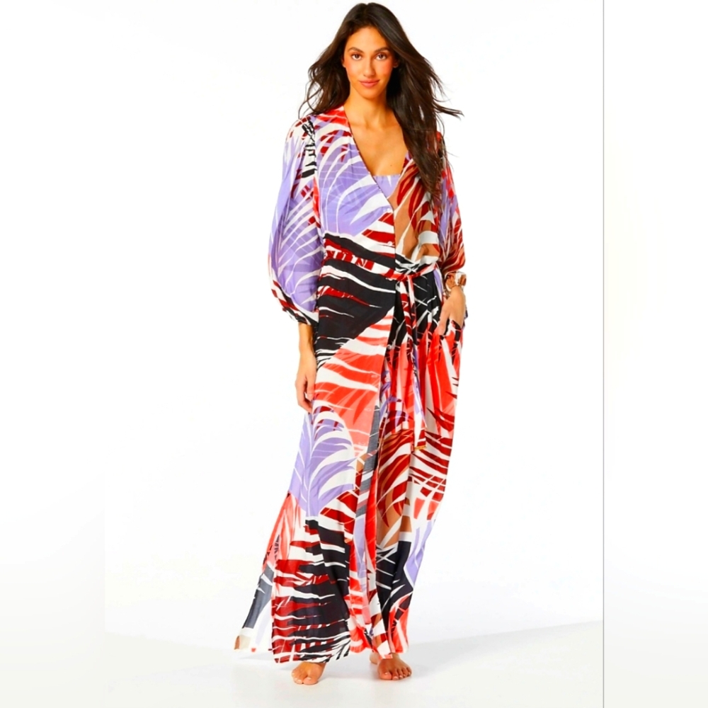 Vince Camuto Riviera Palm - Maxi Swim Cover size medium